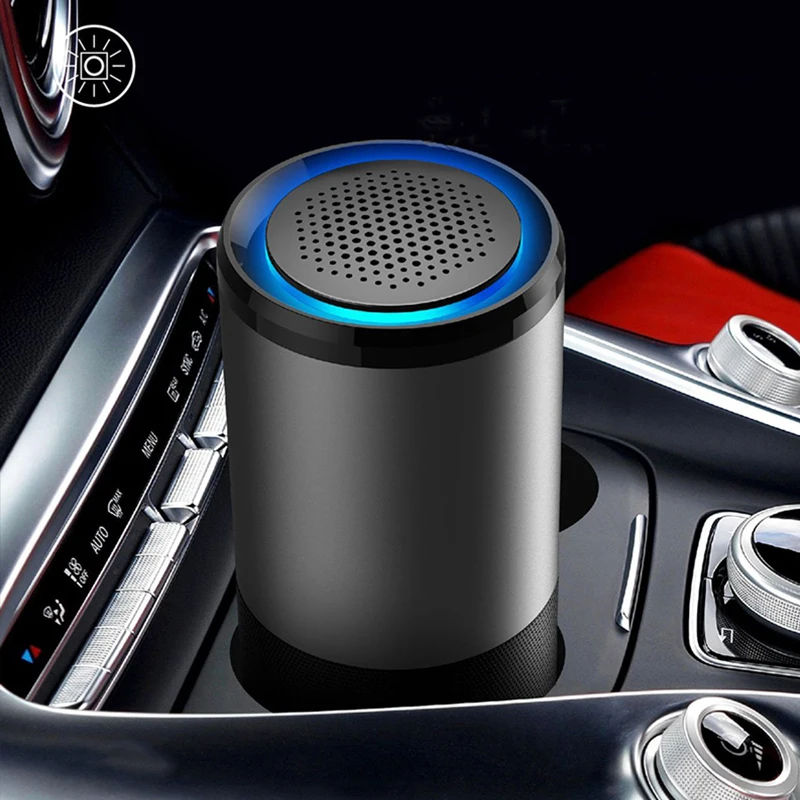 Compact UVC Air Purifier with H13 HEPA Filter and USB Output for Efficient Smoke and Odor Elimination