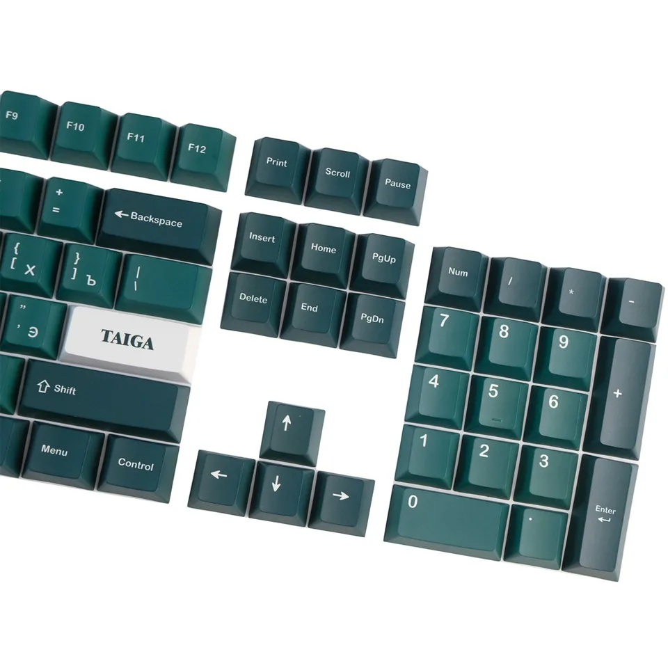 GMK Taiga Keycaps Russian 142 Keys Cherry Profile PBT Full Sets