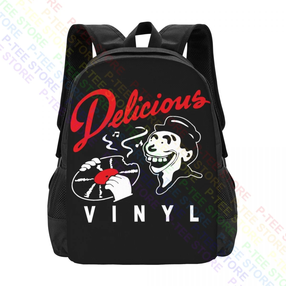 Delicious Vinyl Technics Serato Dj Hip Hop Pioneer Numark Musicbackpack Grande Capacità Cute Art Print