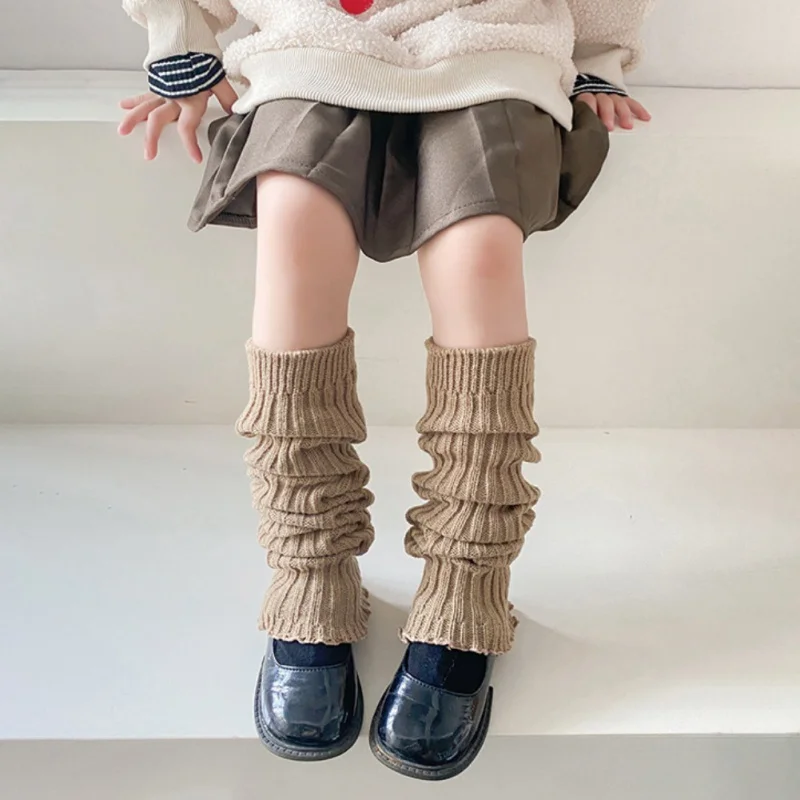 Children Leg Warmers Children Items Sweet Children Leg Warmer Girls Solid Cotton Soft Comfortable Leg Cover Stylish Outing Elastic Tube Sock Stacked Sock 3-12Y