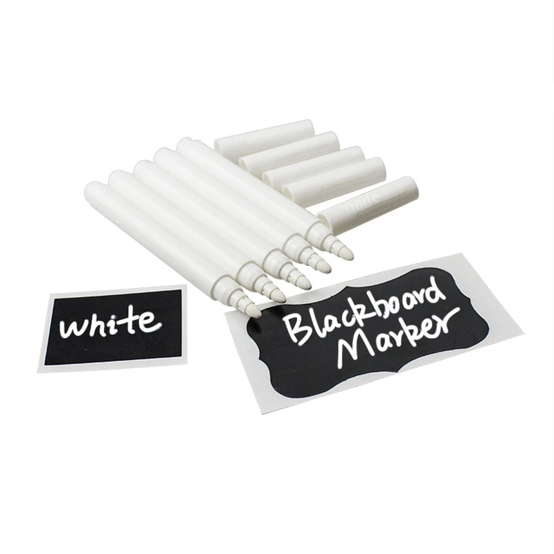 White Marker Pens 3/5/8Pcs/Set White Pen Liquid Chalk Pen Marker for Labels