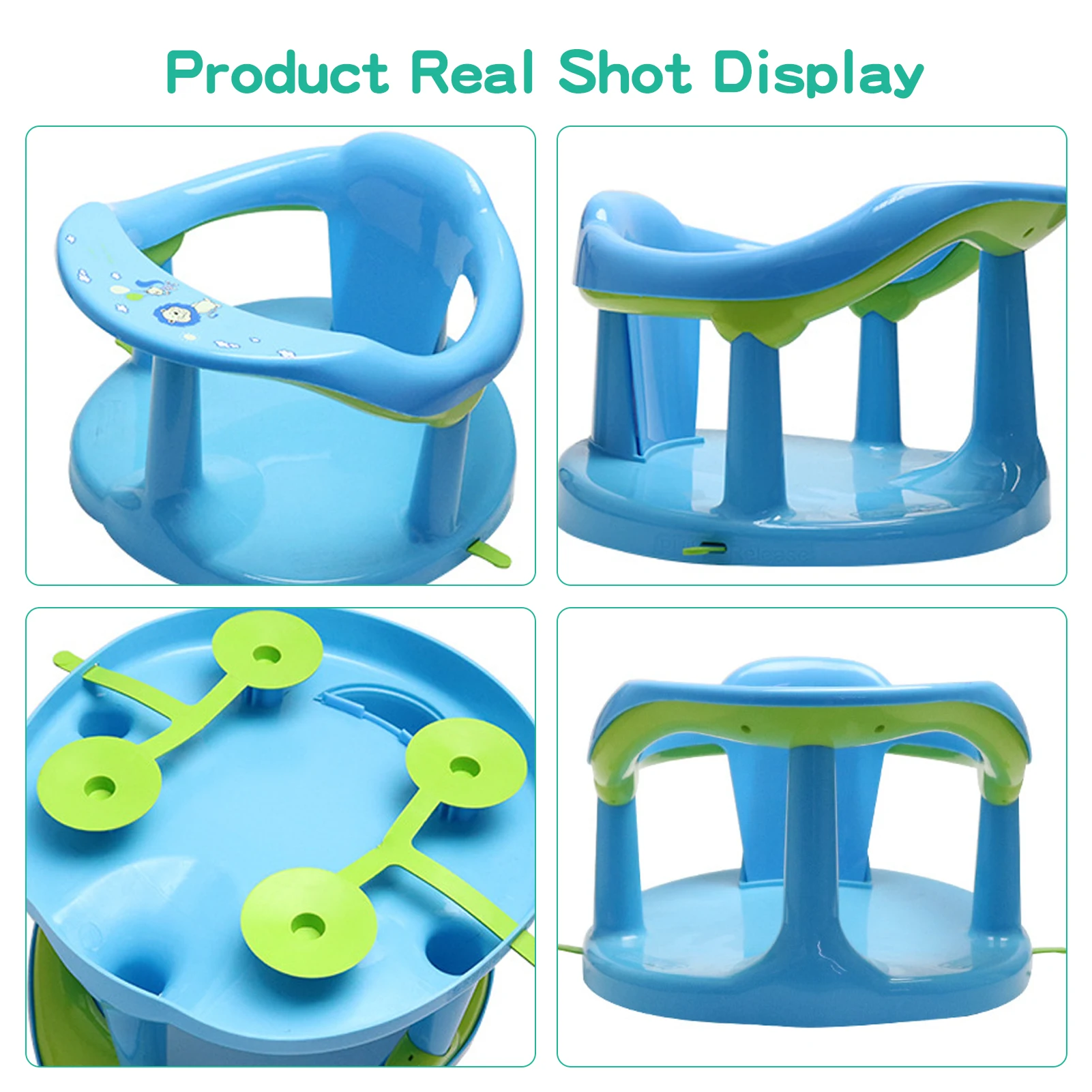 Tabouret de Douche pour Bébé, Chaise de Bain avec Ventouse, Stable,  Baignoire Antidérapante, Siège de Sécurité pour Enfants de 6 à 18 Mois -  AliExpress