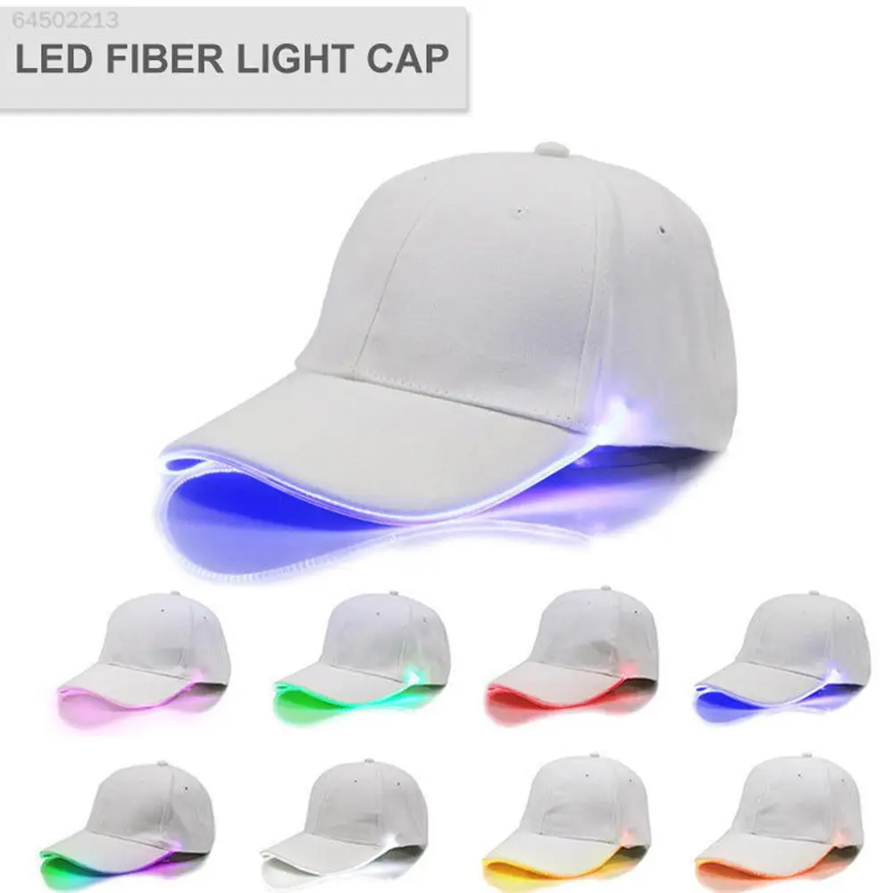 Description Picture 2 of itemTrendy Light Up Glowing Baseball Hat LED Luminous Hip Hop Rap Cap DJ Dance NightClub Bar Party Props Neon Hiphop Hat Supplies