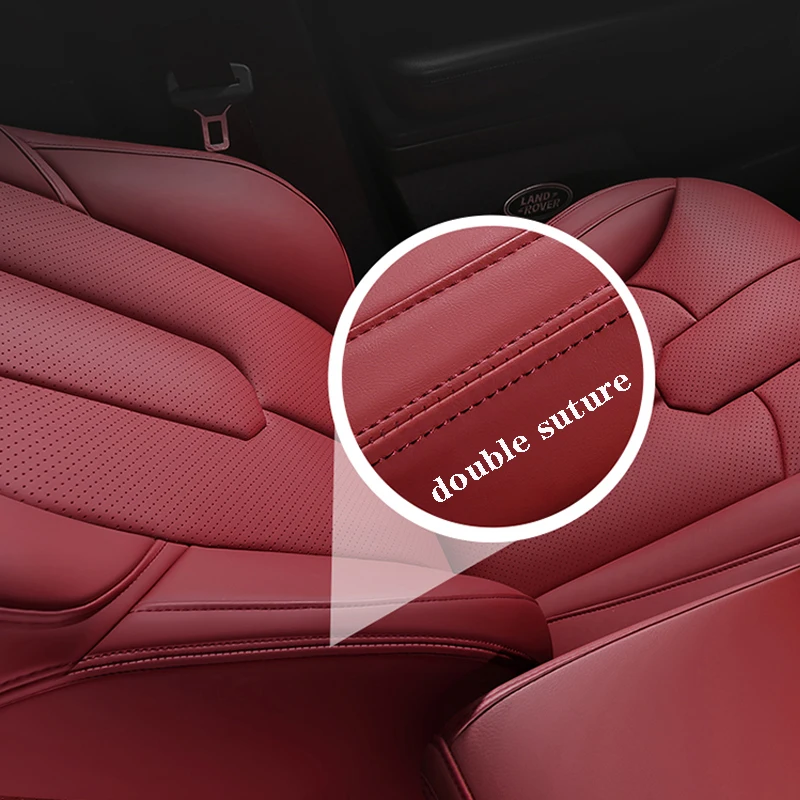 QTIPY Vollständiger Leder-Autositzbezug Für F10 F40 I3 X5 X3 G20 E90 E60  F30 I4 G30 Fahrzeug Sitzbezüge (Farbe : Schwarz Rot, Größe : Deluxe  Edition.) : : Auto & Motorrad