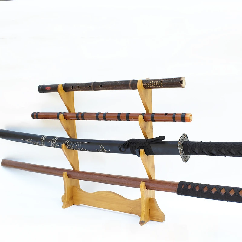 Wood Japanese Katana Shelf Samurai Sword Storage Cosplay Katana Display Stand Kids Toy Knife Shelf Decoration Display Stand 3