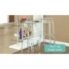 Modern Acrylic Stacking Two Dining Side Chairs in Smoke 5