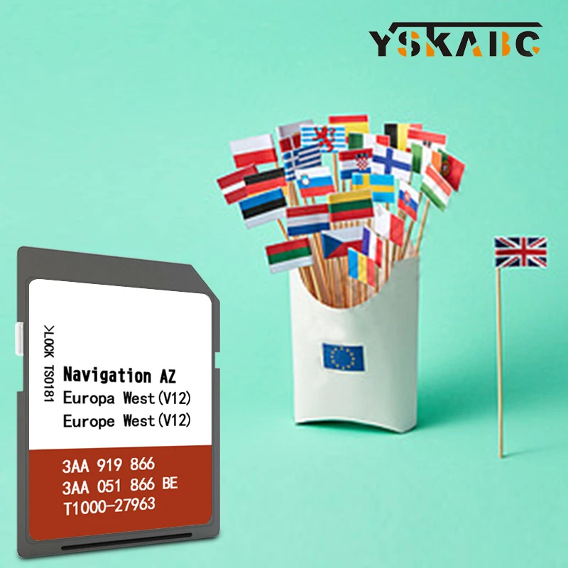 

8GB RNS315 WEST для VW Tiguan 2007-2011 спутниковая навигационная карта AZ V12 версия SD навигация Европейская версия карты