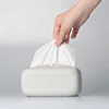 Silicone Tissue Box Kitchen Bathroom Home Office Storage Boxes Desktop Napkin Holder Dispenser Case 1