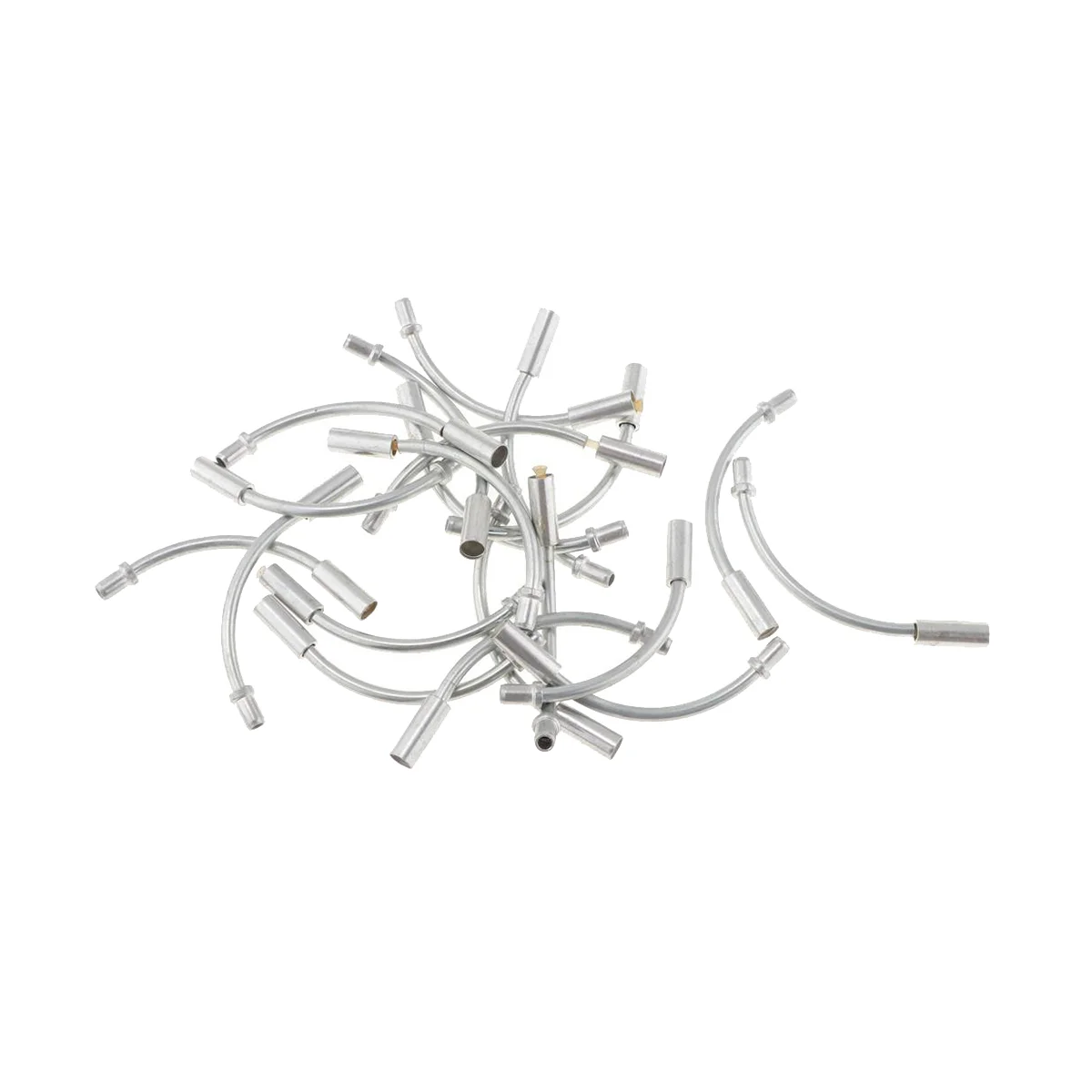 

50 Pieces Bike Folding Cycling V Brake Noodle Linear Pull Brake Cable Guide Hose 90 Degree Bicycle Brake Parts