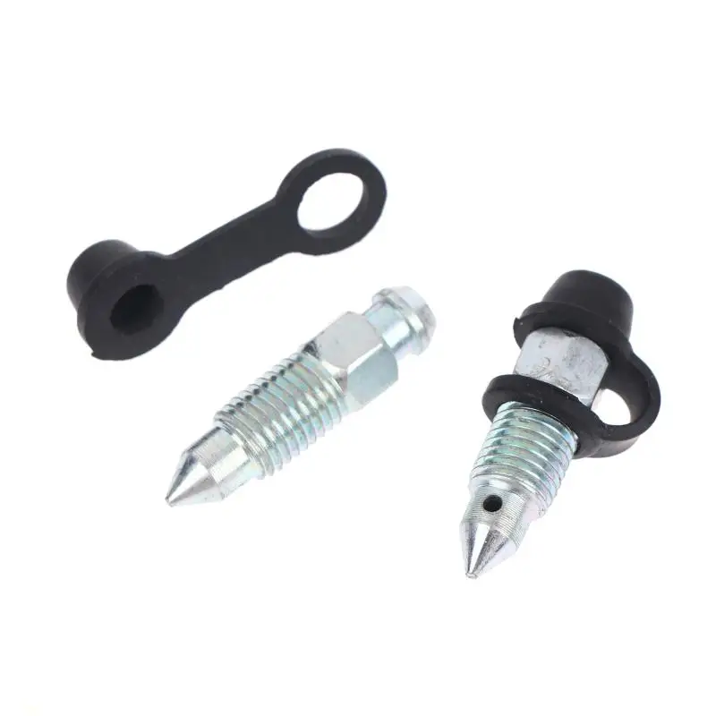 6Pcs 길이 31.5mm M10X1 브레이크 휠 실린더 나사용 블리드 스크류 M10 X 1.0 길이 31.5mm 자동차 부품 액세서리