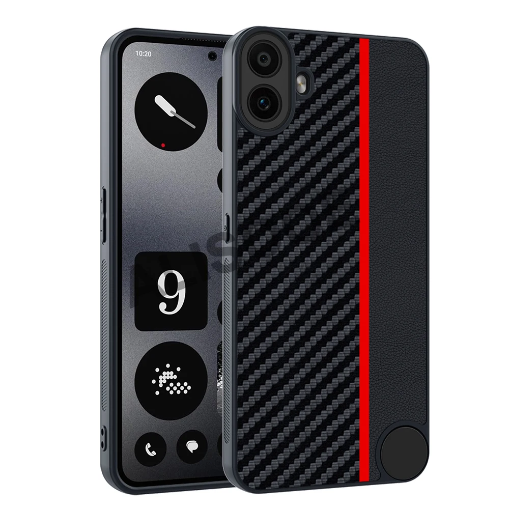 Luxury Shockproof PU-Leather Fiber Texture Phone Case Cover