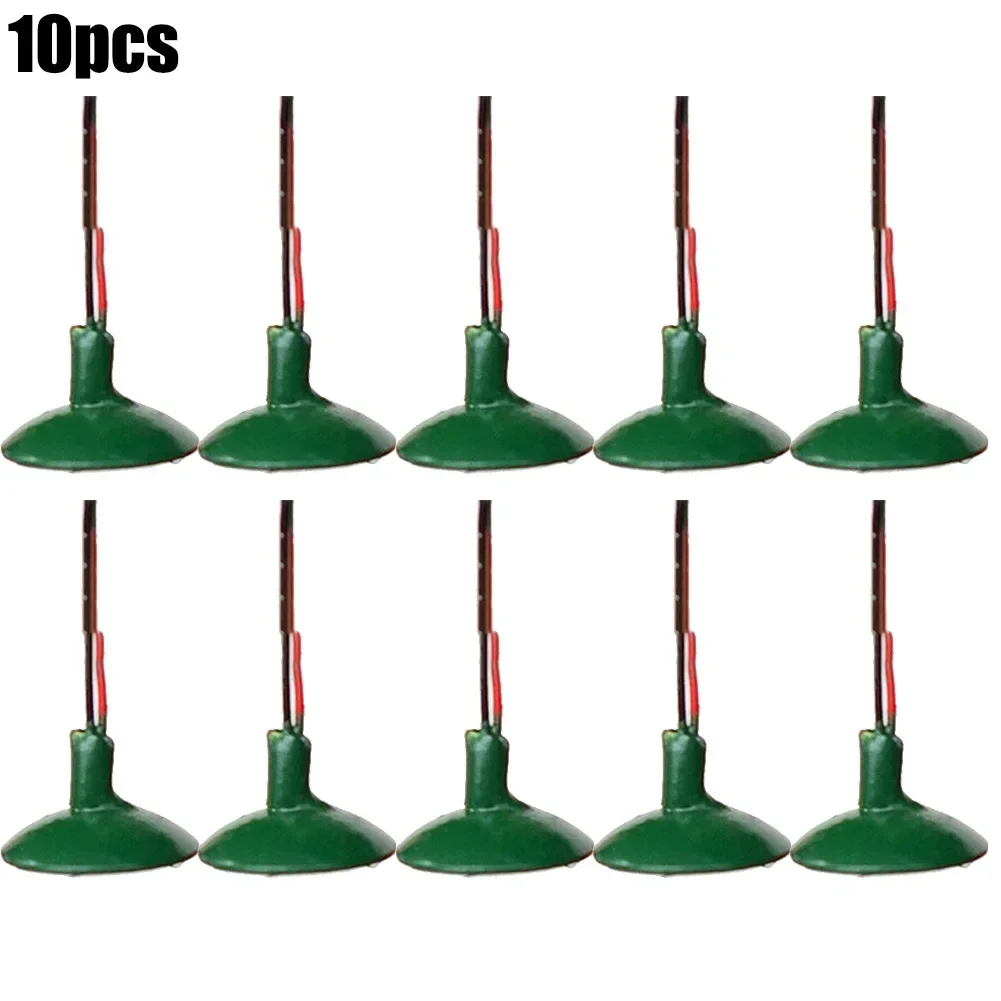 10pcs OO/HO Scale Street Light Model Wall Lamp Posts Led Ceiling Lamps LED Street Light Sand Table Model Building Layout Supplie 5
