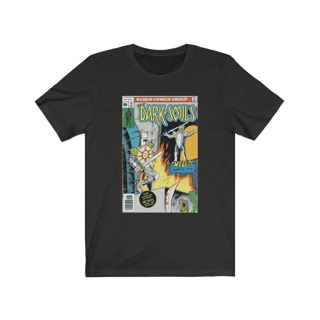 Dark Souls Videogioco Comic / Series Vintage Retro Funny Dark Souls Humor T-Shirt Unisex