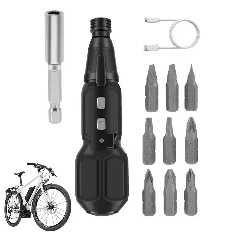 

Миниатюрная электрическая отвертка со светодиодной подсветкой, набор электрических отверток с нескользящей ручкой, портативная отвертка с электроприводом для домашнего ремонта