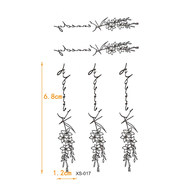 30 Stile Graue Rosenblüten Wasserfeste Temporäre Tattoos Aufkleber Fake Tattoo Körperkunst Tatouage Lotus Schmetterling Henna Aufkleber – Detail 10