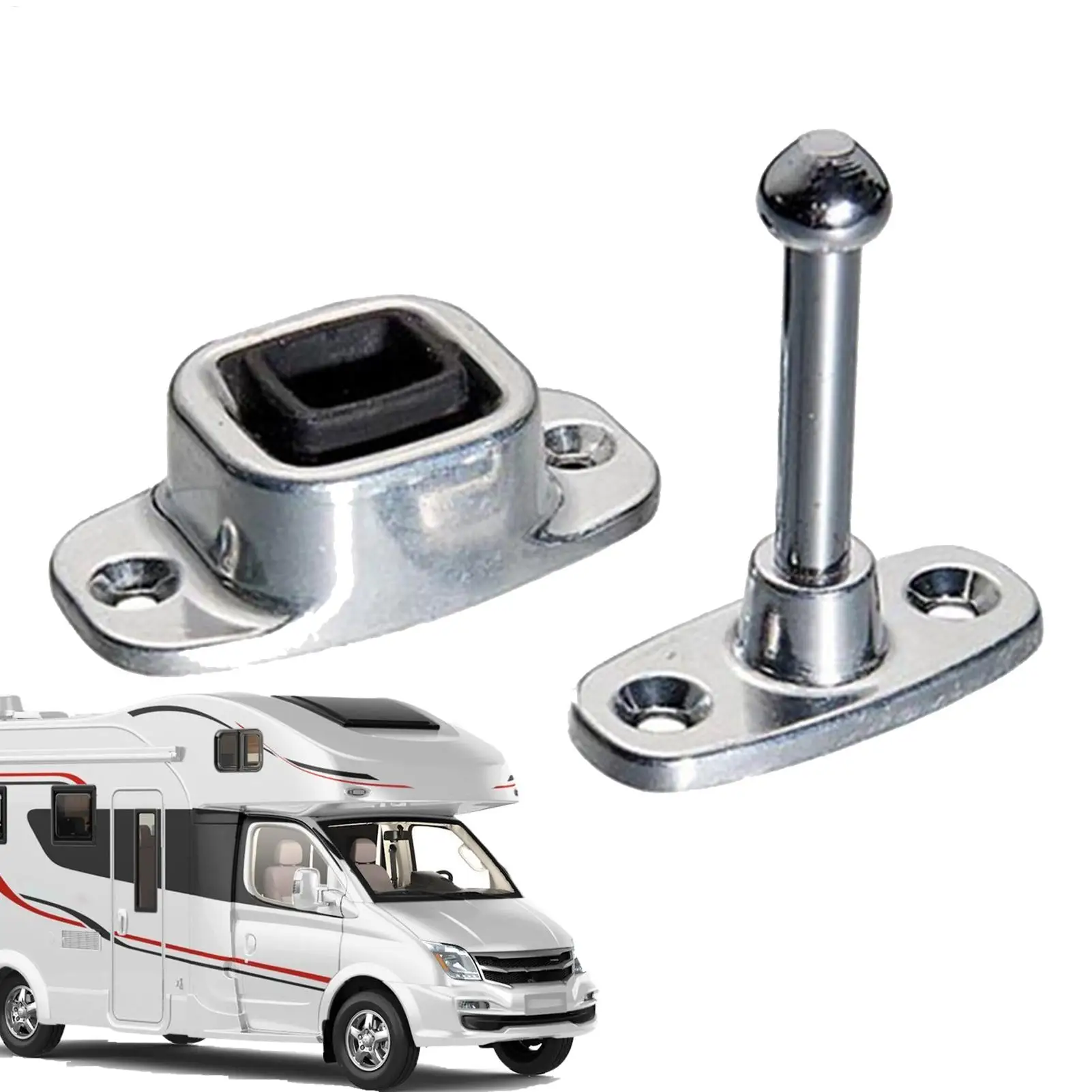 RV Door Holder Catch Trailer Door Latch Door Latch Heavy Duty Enclosed Trailer Door Latch RV Trailer Door Stopper RV Accessories