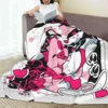 Angel Dust Fat Nugget Selfie Knitted Blanket Hazbin Hotels Flannel Throw Blanket Home Couch Portable Ultra-Soft Warm Bedsprea 3