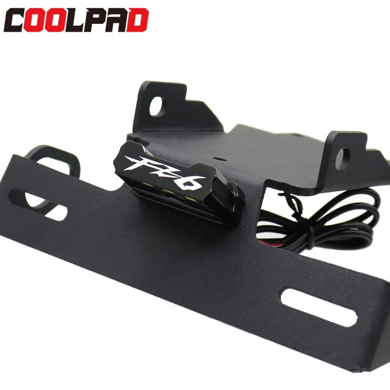 YAMAHA FZ6 License Plate Holder LED Light FZ6N FZ6S 2004-2010 FZ6 N/S Motorcycle Accessories Tail Tidy Fender Eliminator motorcycle license plate holder license plate holder