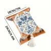 Tissue Paper Storage Box Retro Home Bedroom Multi-purpose Tassel Oriental Style Tissue Box for Living Room Car Bathroom 5