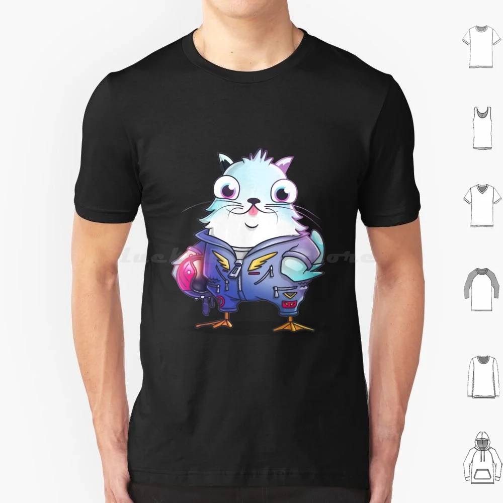 

Хлопковая футболка Cryptokitties Cat 6Xl, крутая футболка Cryptokitties Cat