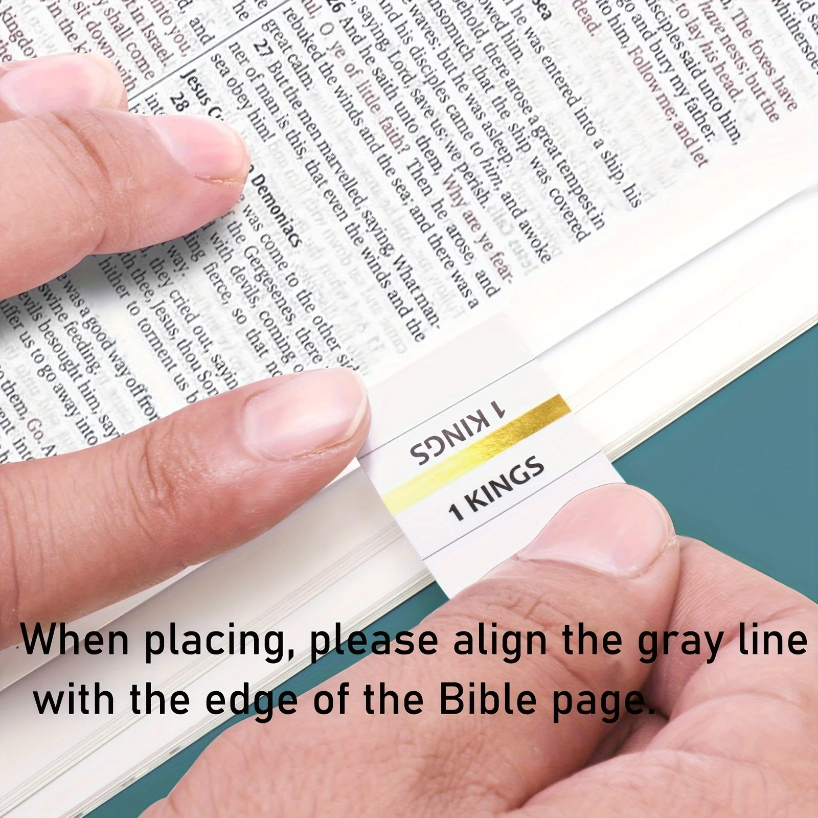 Bible Tabs,Bible Sticky Tabs For Old And New Testament,Bible Book Tabs,Bible Labels Tabs,Bible Tabs,Sticky Tabs.(Golden Edged) - 4