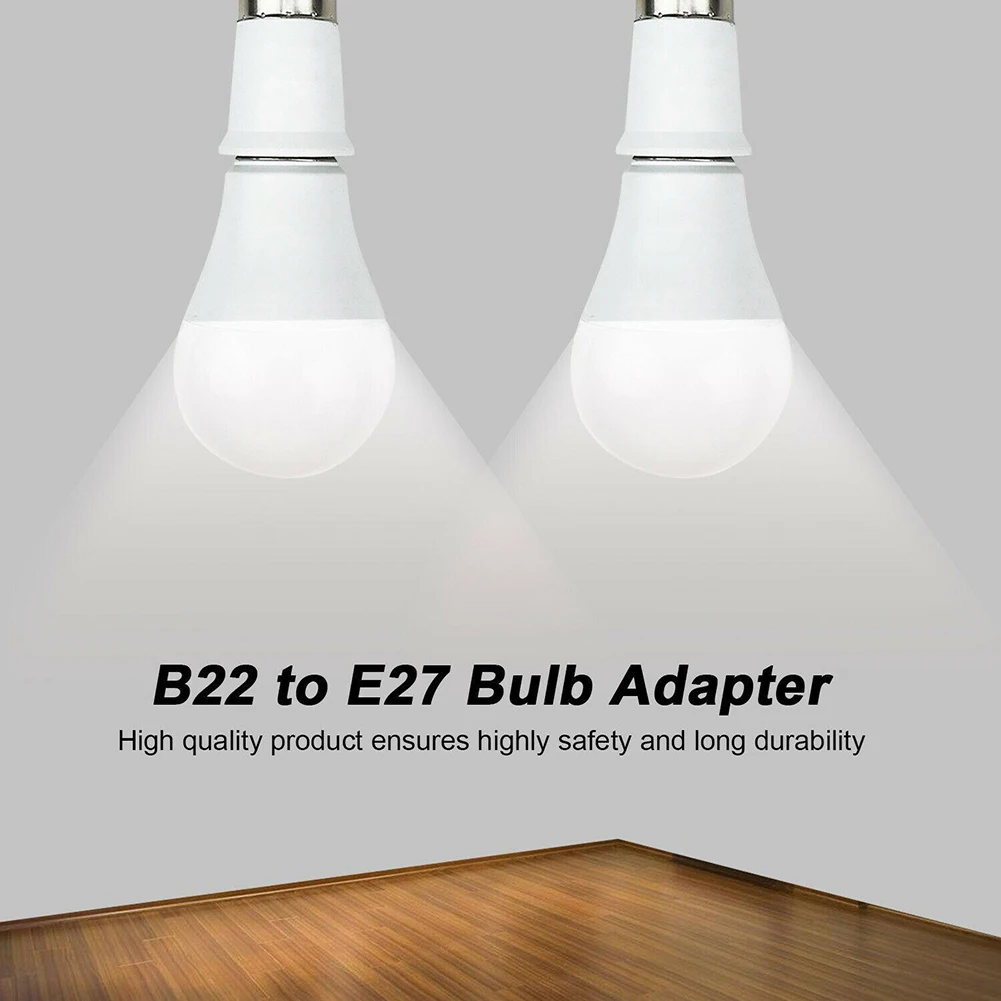 

Durable Bulb Adapter Bulb Converter 100-250V AC 4pcs B22 Male To E27 Female B22 To E27 Bayonet Cap Convert The Lamp Head