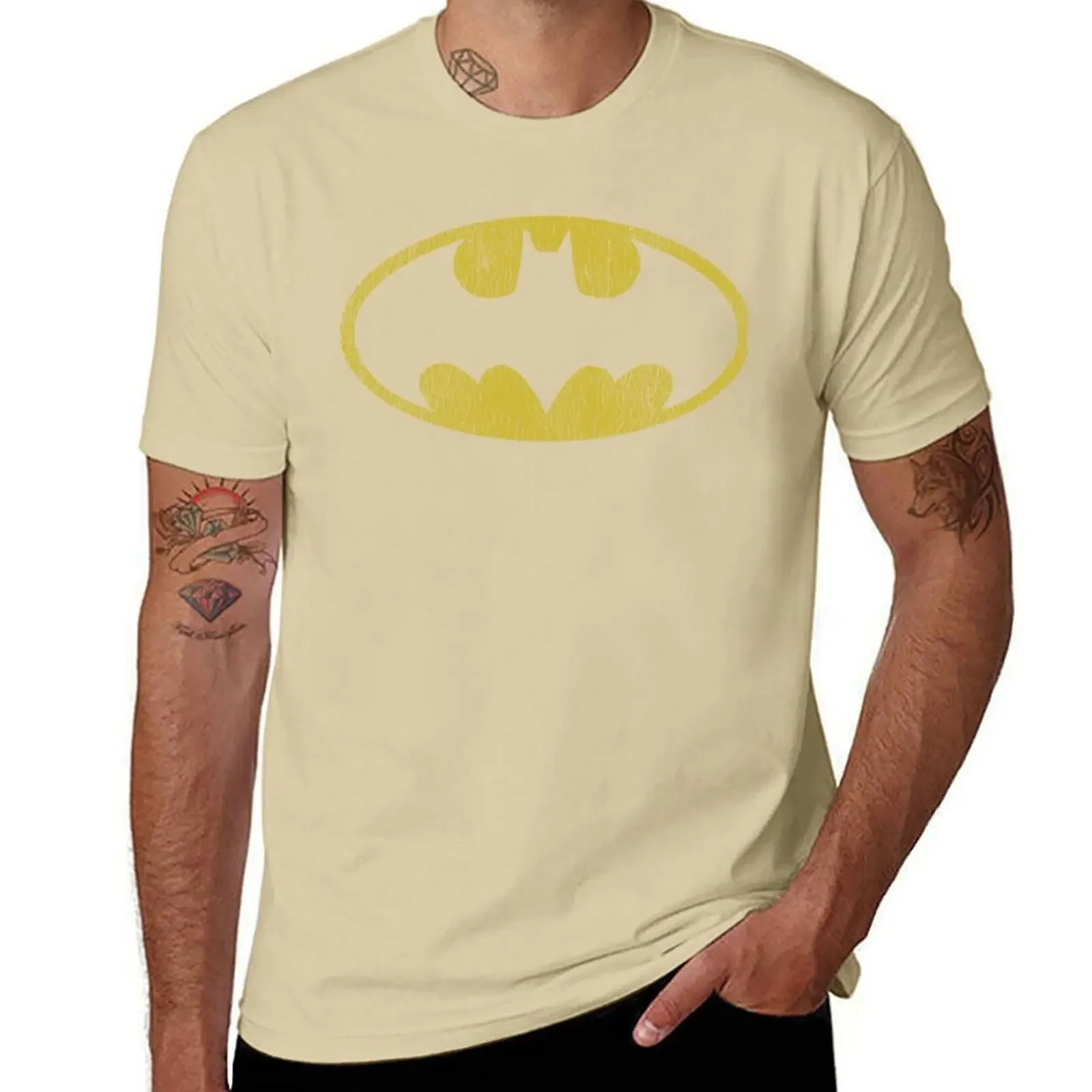 Bat Classic Yellow Logo/Perfect Gift T-Shirt Sports Fans Cute Clothes Vintage Clothes T Shirts for Men Graphic New Style 3