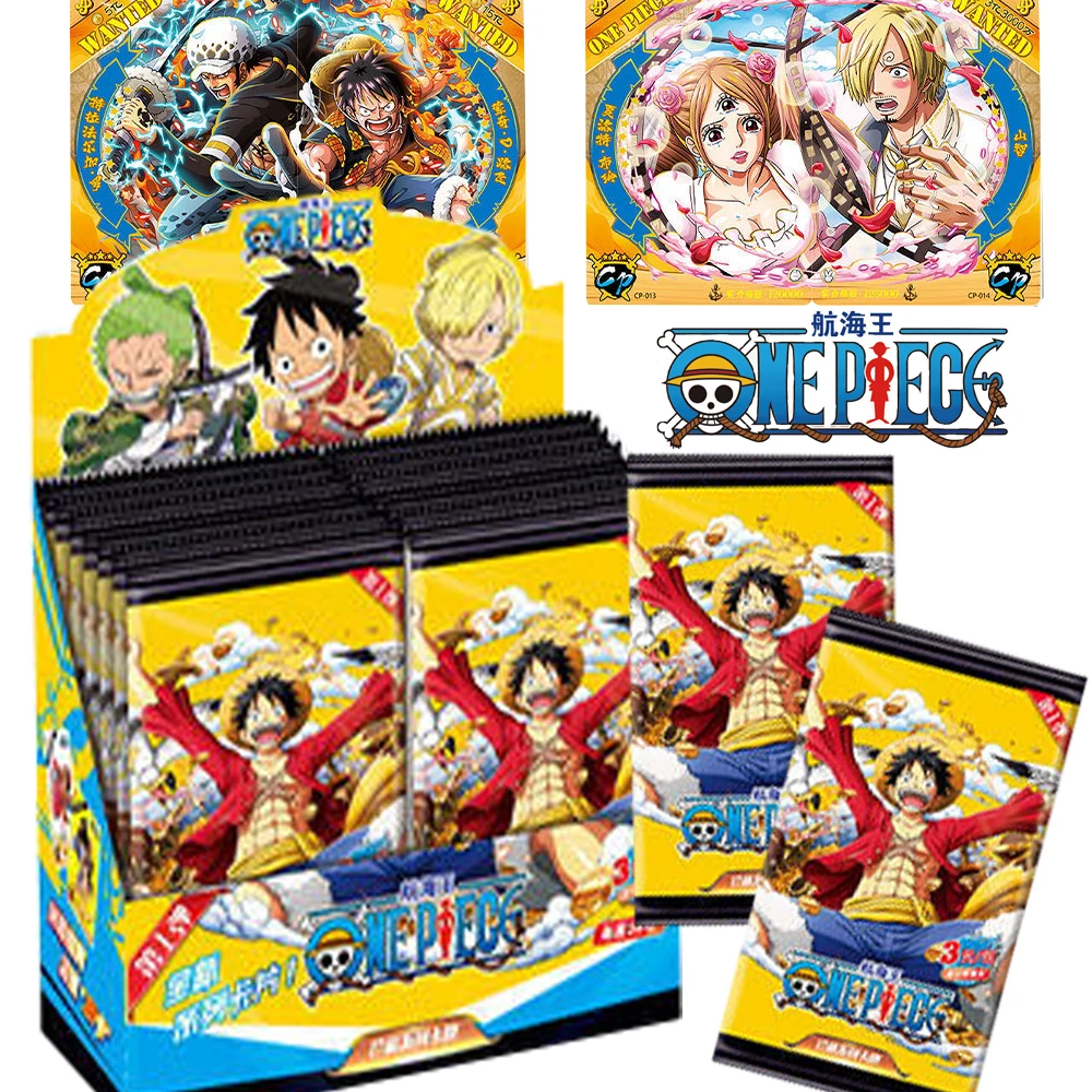 

One Piece Cards Booster Box Anime Luffy Zoro Chopper Franky Nami Gorgeous Laser SSR Collection Cards Children's Hobbies Gifts