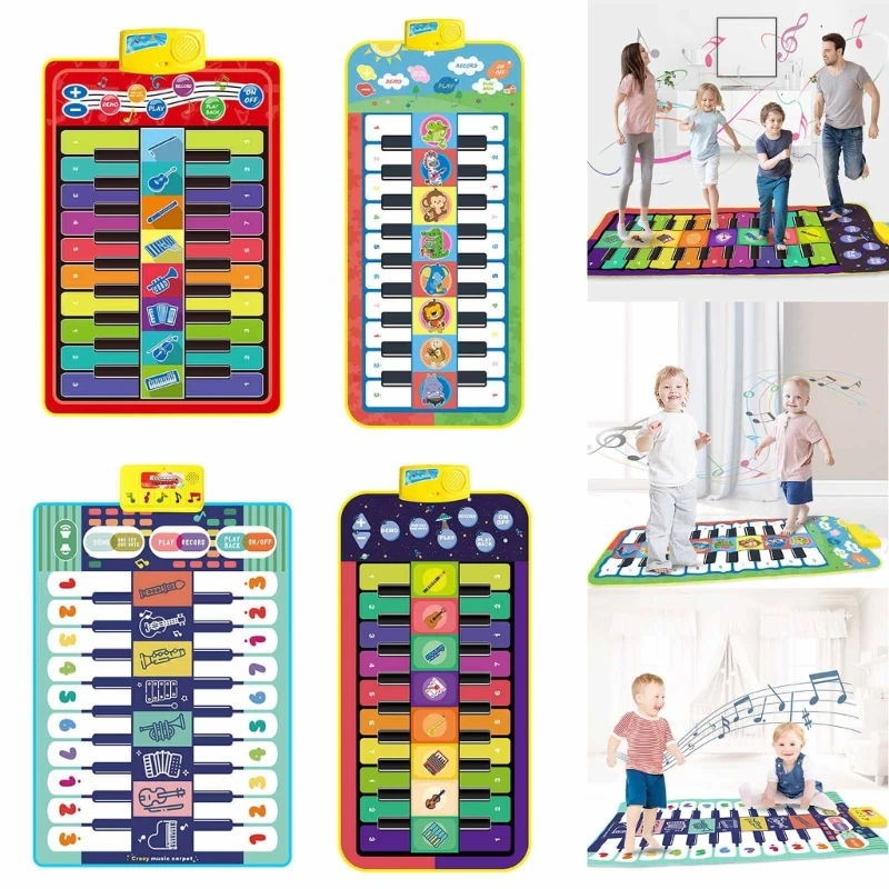 

Baby Musical Piano Mats Fun Touch Play Electronic Instrument Keyboard Kids Early Educational Toy Toddler Learn to Climb Game Pad