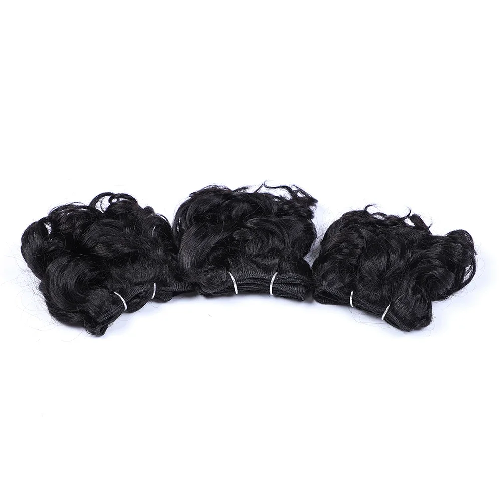 Sleek Brazilian Jerry Curly Human Hair Bundles Romance Curl Highlight Human Hair Weave Bundles Natural Remy Extension