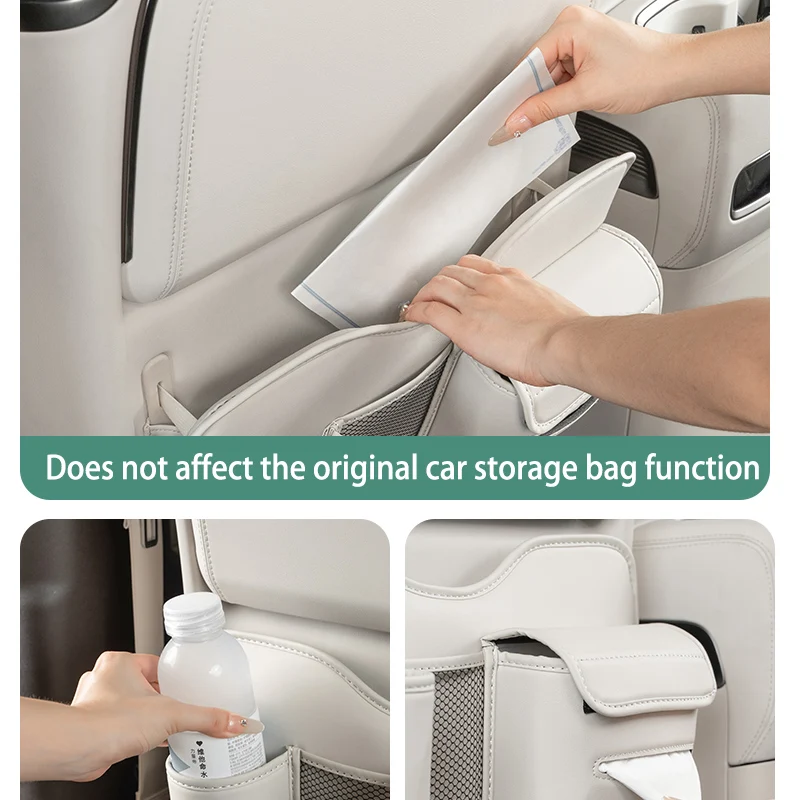 Multi functional seat anti kick pad For DENZA D9 2023-2025 Seat back tissue stor