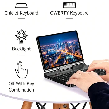 2026 Hot Sale GPD Pocket4 Latest AMD AI 9 HX 370/8840U 64GB 2TB NVMe 8.8 Inch 144Hz 2in1 Laptop Tablet Palm Size MiniPC