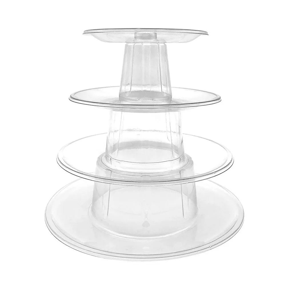 Alzate per cupcake con ciotola di frutta, supporto per cupcake a 3 livelli, vassoio a torre da dessert per tea party, baby shower e cesto di frutta per matrimoni (Colore