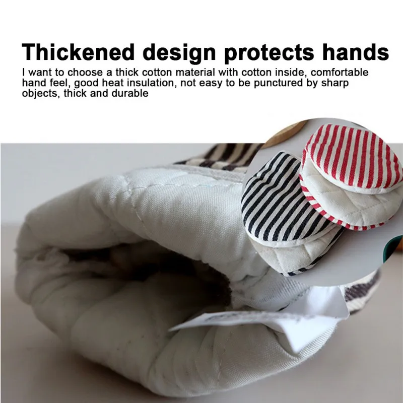 Cotton Anti-scalding Oven Gloves Mitts Potholder Kitchen Duckbill Shape Cotton Gloves Tray Dish Bowl Holder Oven Hand Clip 1PC kitchen gloves cotton pot holders