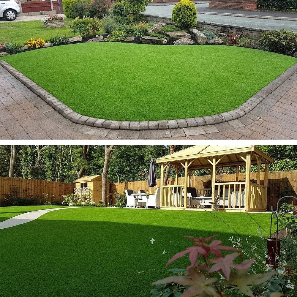 Artificial Grass Turf Lawn-14 x 30 Feet, 0.7" Indoor Outdoor Garden, Artificial Lawn