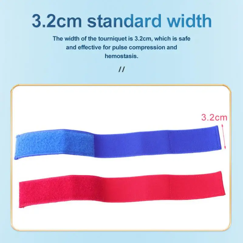 Medical Hemodialysis Tourniquet Nursing-specific Dialysis Plus Flexible Venous Hemostatic Buckle Strap 2Pcs tourniquet kit tactical tourniquet