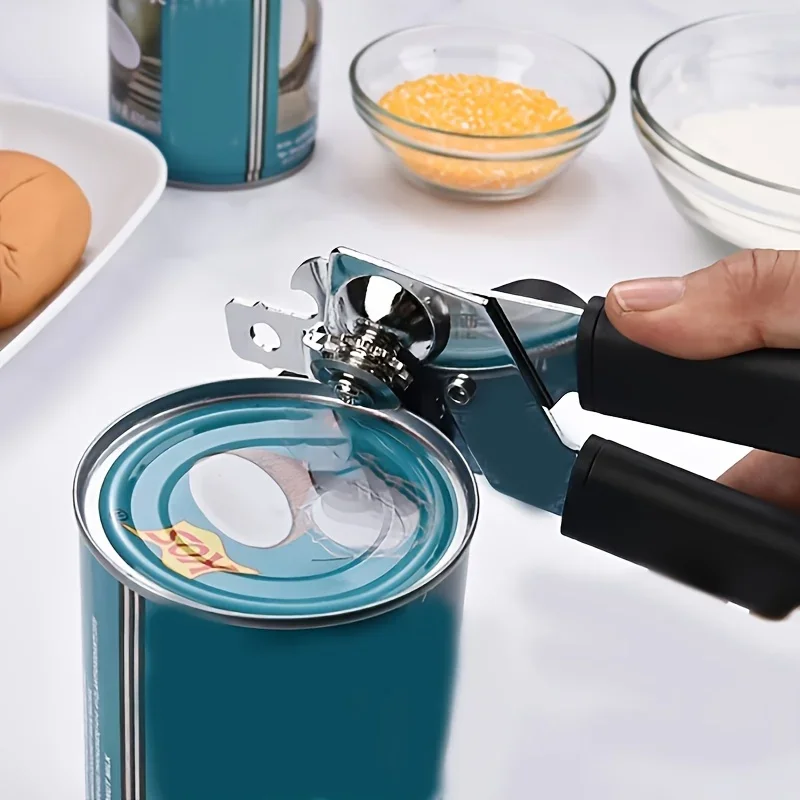 1pc Stainless Steel Multifunctional Professional Can Manual Can Opener Craft Beer Grip Can Opener Bottle Opener Kitchen Gadgets