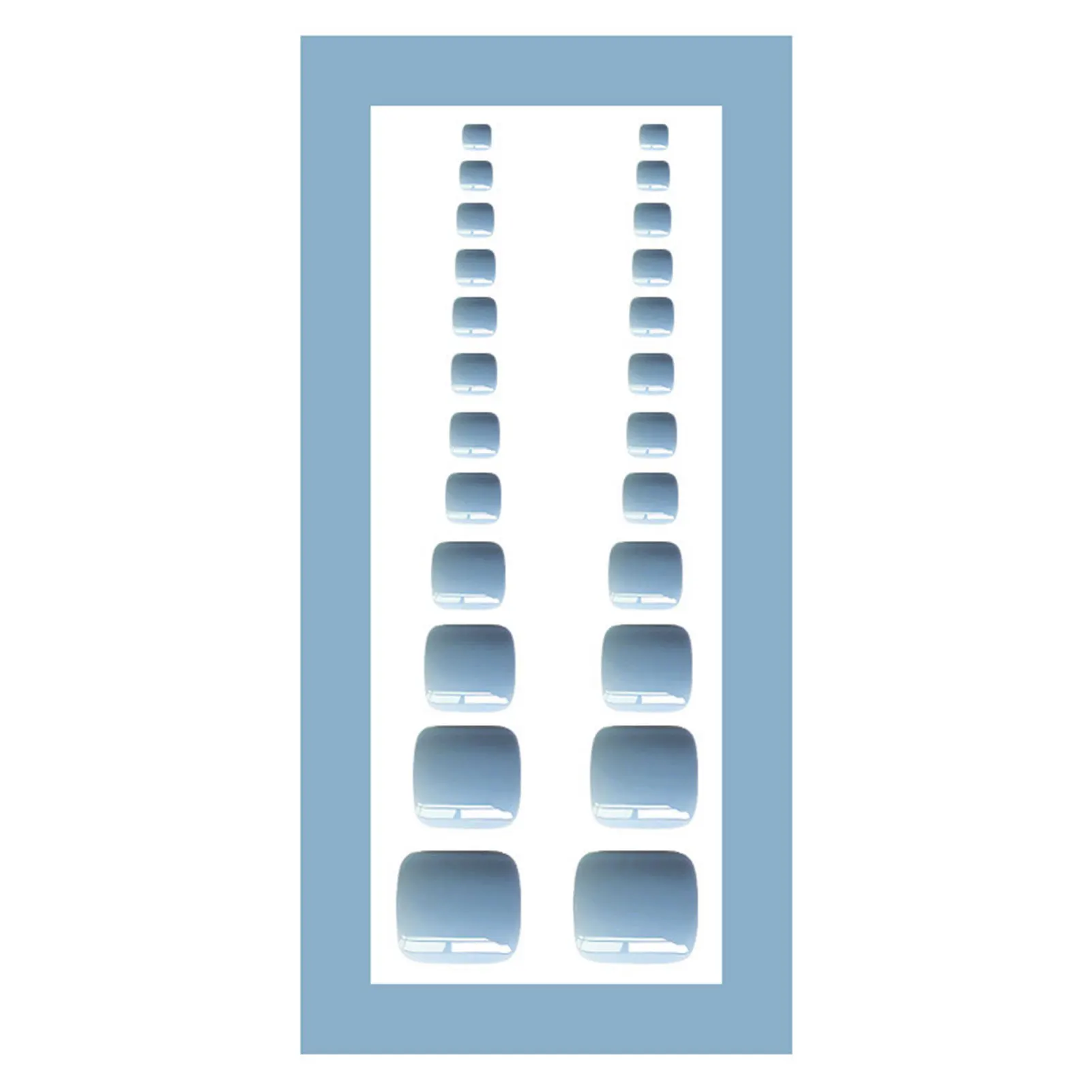 

Водонепроницаемый и долговечный искусственный ноготь, сине-серый цвет, для ежедневного использования мастеров на ногтях