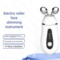 V-shaped Thin Face Instrument Lift Up Slim Up Face Massage Roller Firming Cheek Facial Devices for Tighten Skin Care Home Use 2