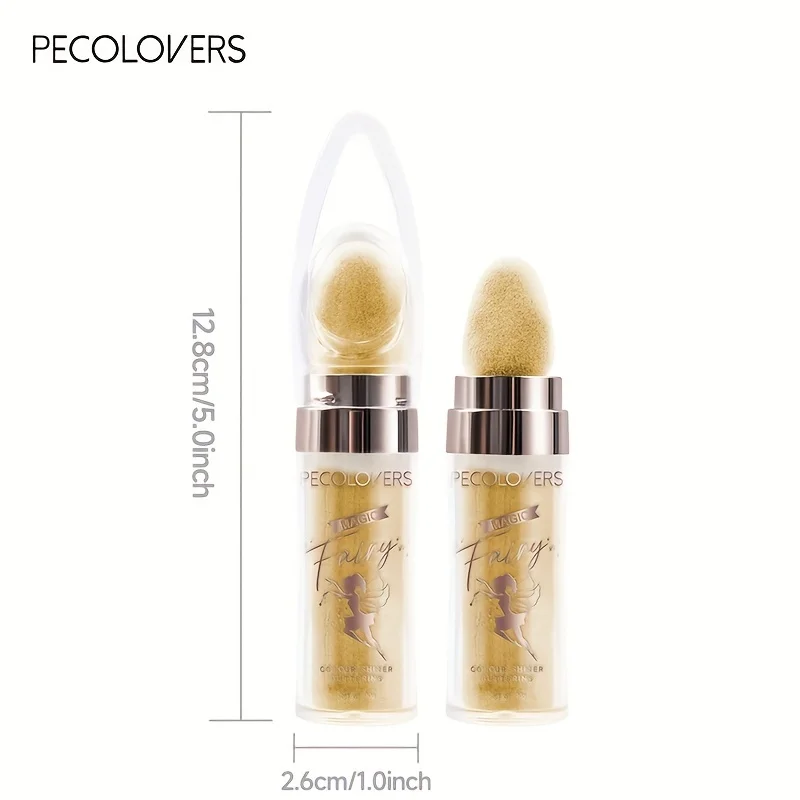 Multi-Tone Fairy Glow: Iridescent Highlighter Wand for Face & Body – Blue, Purple, White Bronzing Shimmer 6