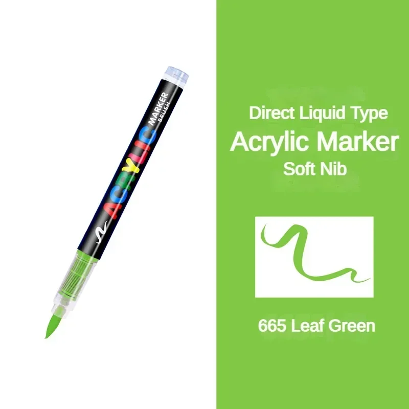 Vibrant 16-Color Acrylic Paint Brush Pens for Creative DIY Art Projects