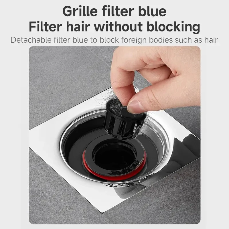 Odor Proof Floor Drain Valve for Kitchen Bathroom Toilet