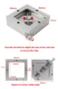 90x90mm BGA PCB Chips Solder Ball Rework Repair Jig BGA Reballing Station Stencils Template Holder Fixture for BGA Reballing 2