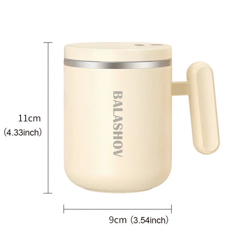 Electric Auto Self Stirring Cup 400ml Rechargeable Self Mixing Coffee Protein Powder Stirrer Stainless Steel Cup for Home Office electric stirring cup electric mixing cup electric stirring mug
