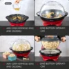 electric stirring plate Popcorn Maker Machine Nonstick Quick Heat Technology cool touch plate stirring handlesכלי להכנת פופקור 2