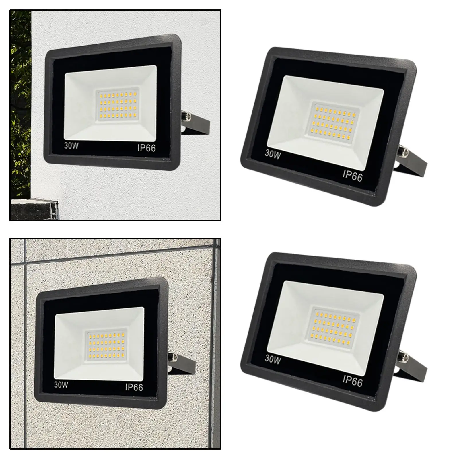 LED Flood Lights Outdoor 30W Portable Work Lighting IP66 Waterproof Landscape Light Outside Work Light for Lawn Stadium Garden