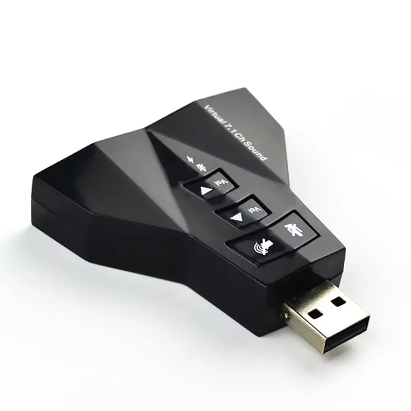 항공기 모양의 사운드 카드 외부 USB 가상 7.1 독립 사운드 카드 외부 데스크탑 컴퓨터 노트북 드라이버 무료