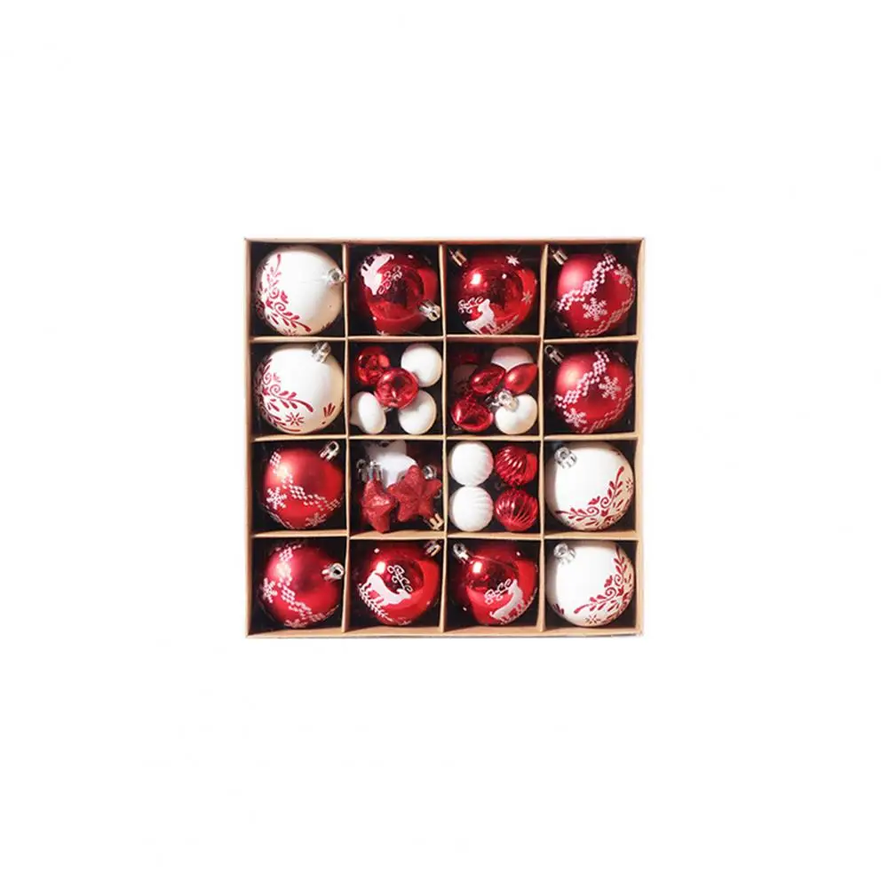 

Рождественские шары для потолочного украшения, декоративные рождественские шары для окон, 52 предмета, в ассортименте, Рождественское украшение для праздника