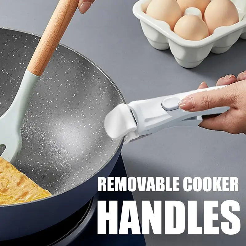 Removable Pot Handle Detachable Handle Pot Frying Pan Stockpot Handle Ergonomic Handle Grip Replacement Accessories Pot Handle