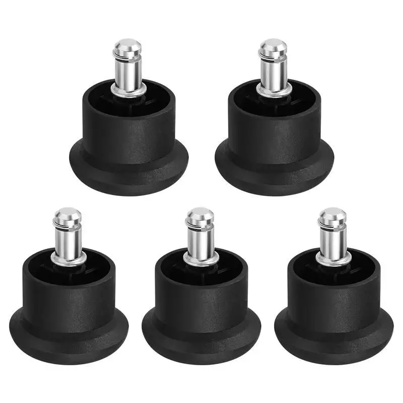 

5pcs PU Chair Caster Wheels Chair Wheels Stopper Fixed Castors Office Chair Foot Glides Convert Swivel Office Chair With Casters